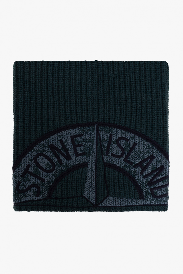 Stone Island GREEN Wool tube scarf