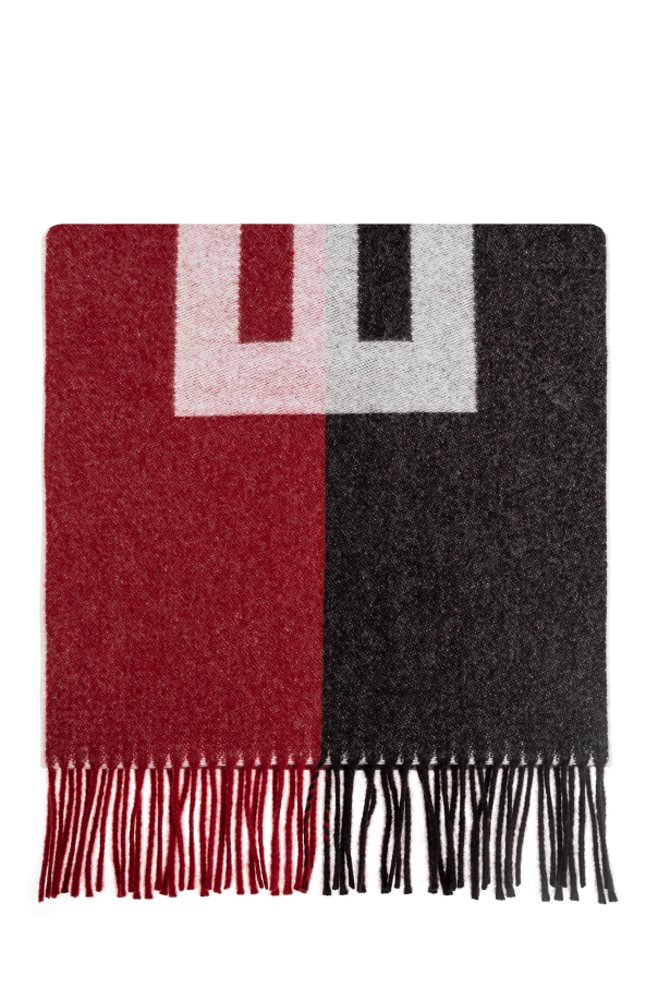 Wool scarf with logo od Bally