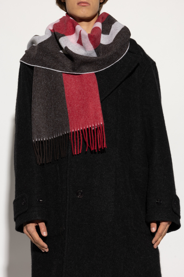 Bally Bufanda de lana con logo