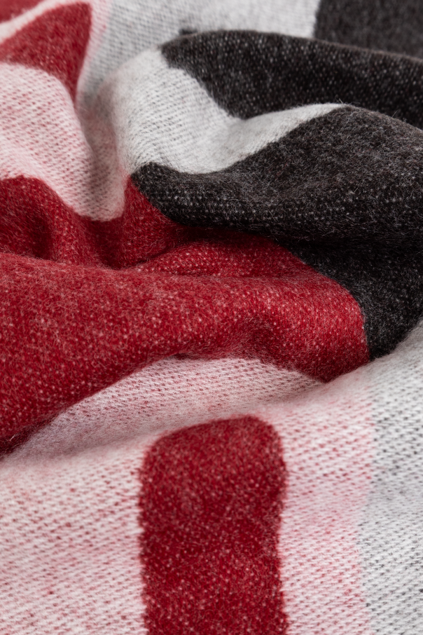 Bally Bufanda de lana con logo