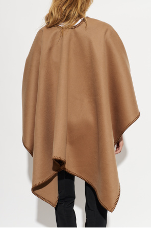 Max Mara Wool poncho with belt 'Colomba'