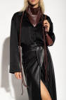 Nanushka BROWN ‘Brita’ scarf in vegan leather