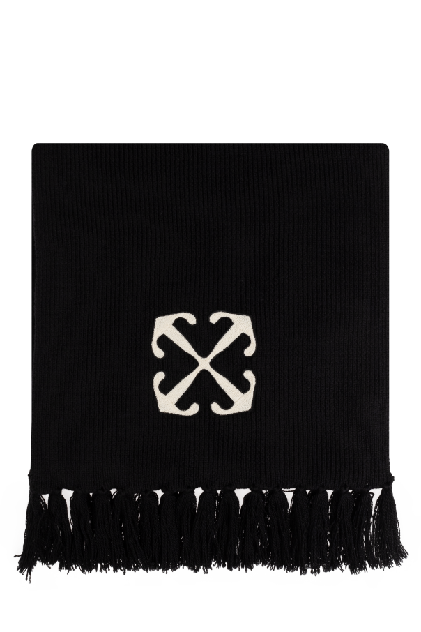 Off-White Scarf with fringes