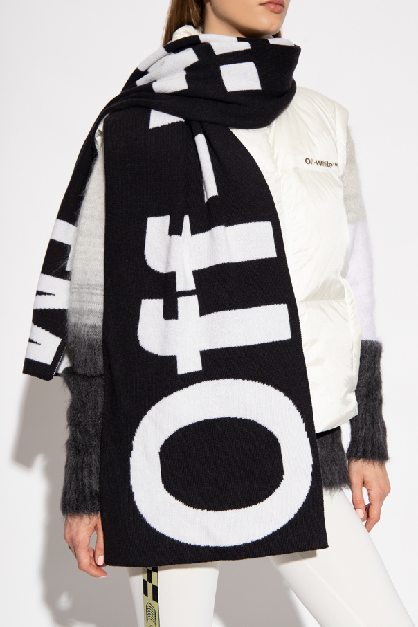 Off-White Wool scarf with logo