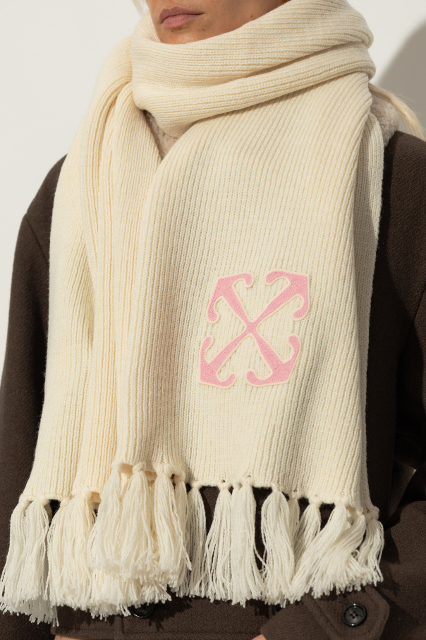 Off-White Scarf with fringes