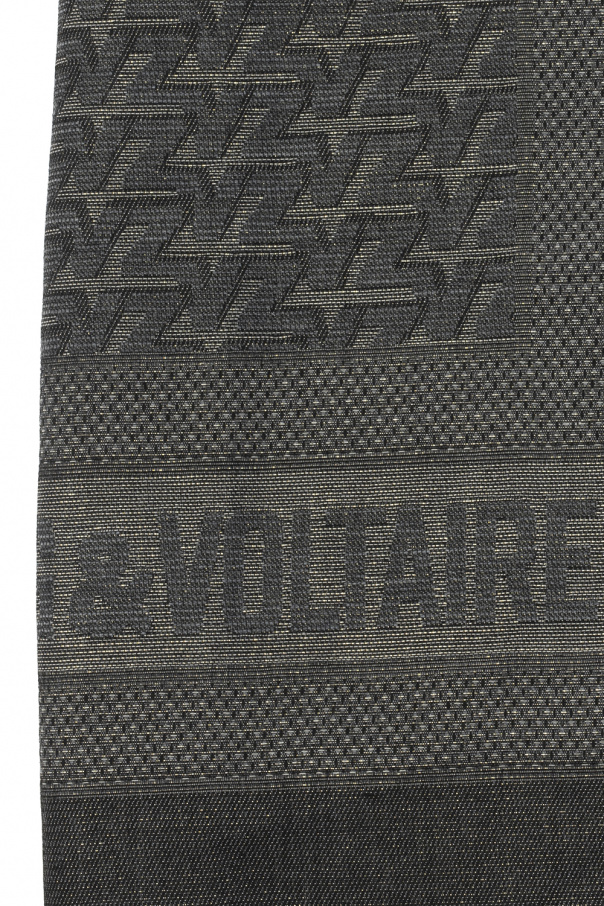 Zadig & Voltaire ‘Glenn’ scarf with logo