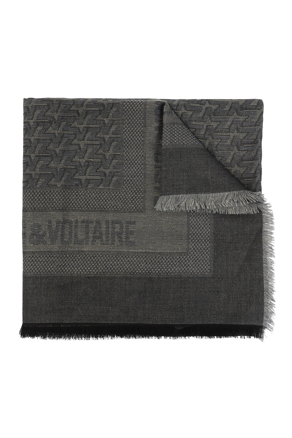 Zadig & Voltaire ‘Glenn’ scarf with logo