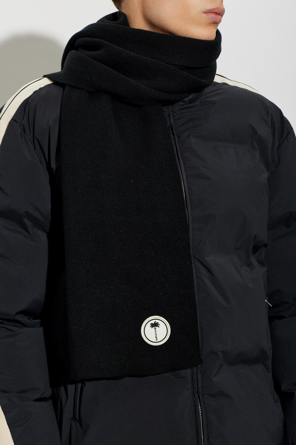 Palm Angels Bufanda con parche con logo
