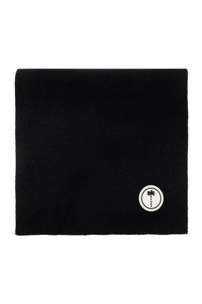 Scarf with logo patch