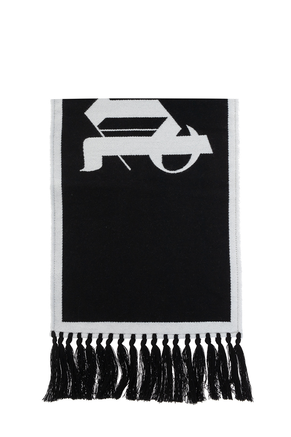 Palm Angels Wool scarf with logo