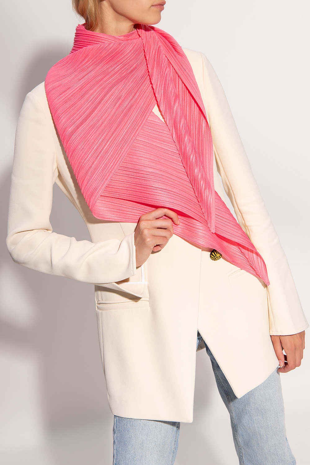 Issey Miyake Pleats Please Pleated scarf