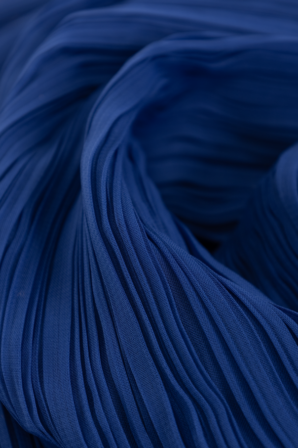 Blue Pleated scarf with opening Issey Miyake Pleats Please - Vitkac GB