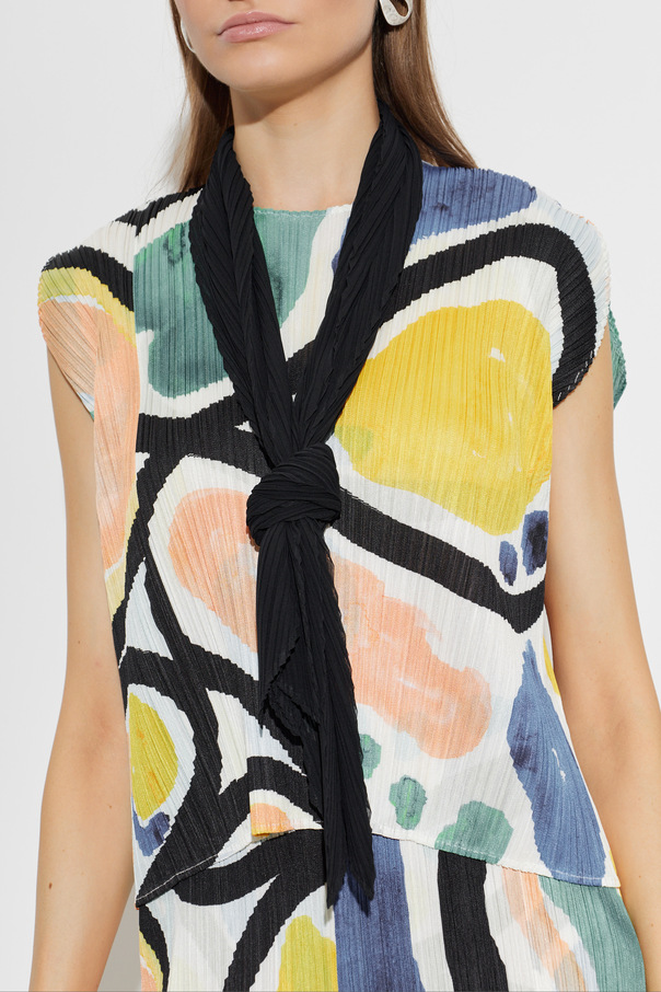 Pleats Please Issey Miyake Pleated scarf