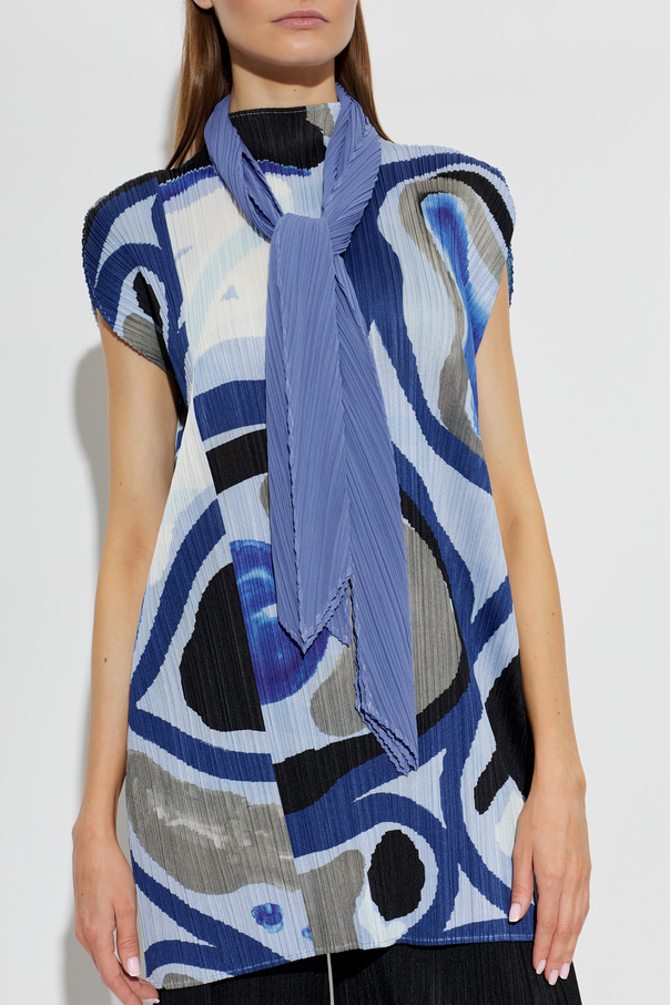 Pleats Please Issey Miyake Cachecol plissado