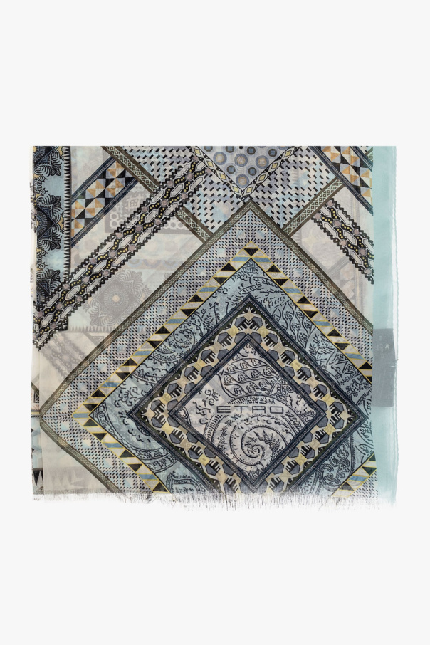 Etro Silk scarf with geometrical pattern