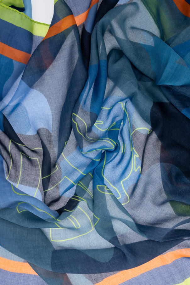 Etro Scarf with ‘Camouflying Pegaso’ motif