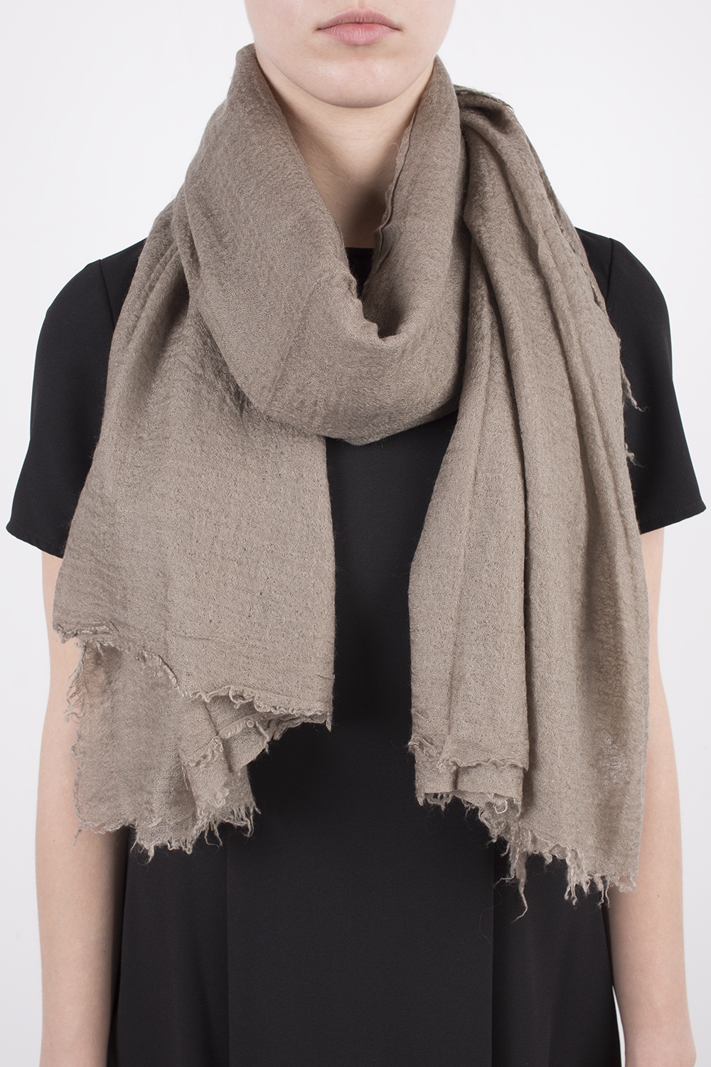 Womens Scarves and mufflers Rick Owens Scarves and mufflers - Save 20% Rick Owens Cashmere Scarf in Beige Natural 