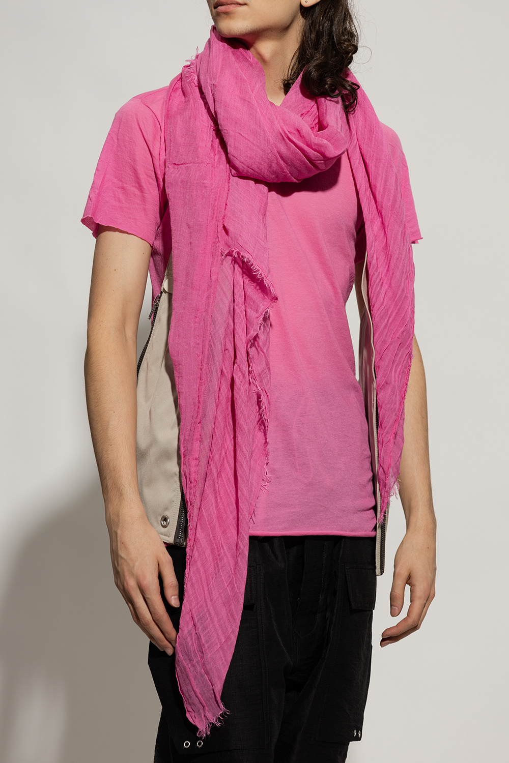 Rick Owens Silk-blend scarf