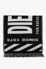 Diesel BLACK ‘S-BISC’ scarf with logo