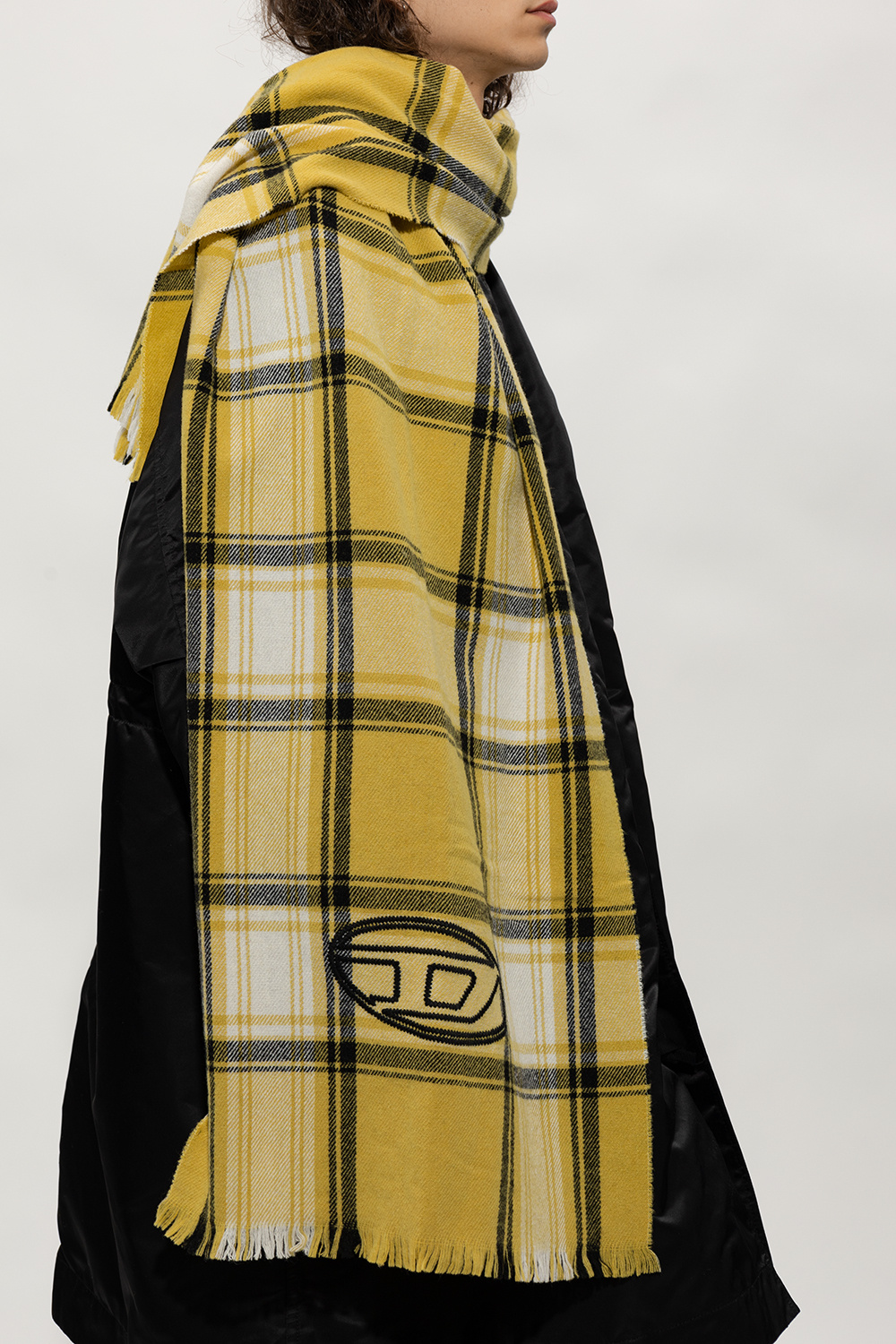 Diesel ‘S-FERDIE’ checked scarf