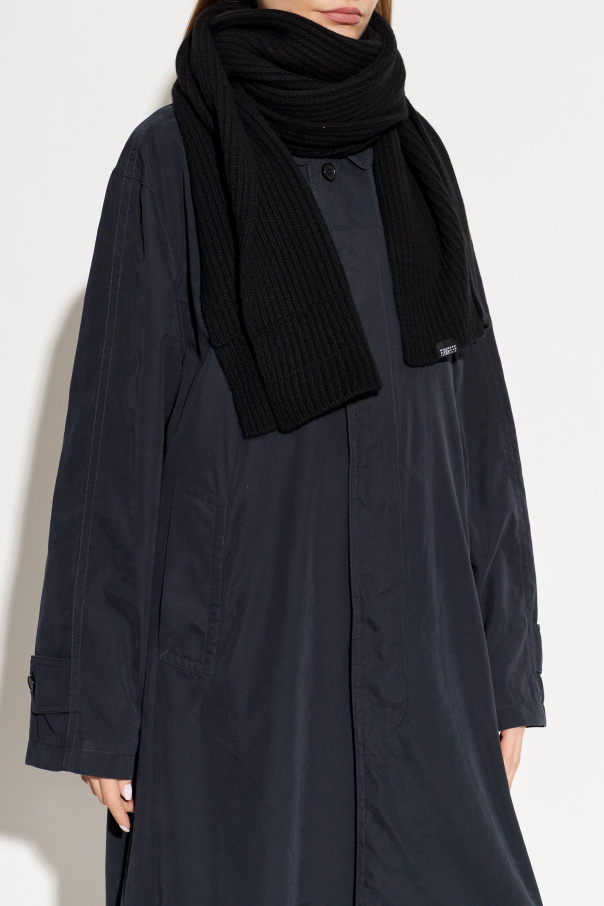 MM6 Maison Margiela Wool scarf with logo patch