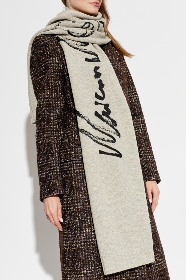 MM6 Maison Margiela Wool scarf with logo