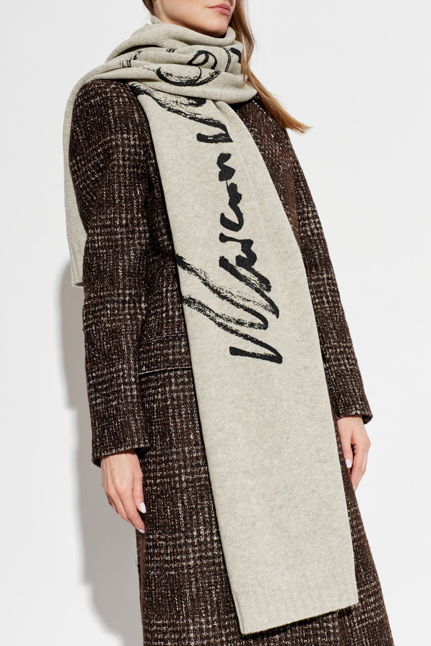 MM6 Maison Margiela Wool scarf with logo