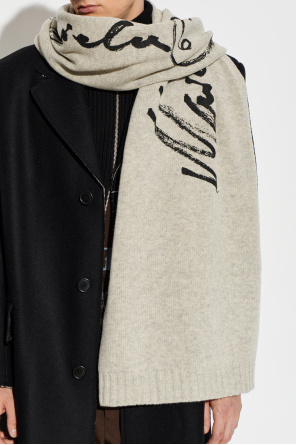 MM6 Maison Margiela Wool scarf with logo