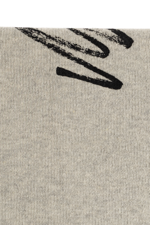 MM6 Maison Margiela Wool scarf with logo