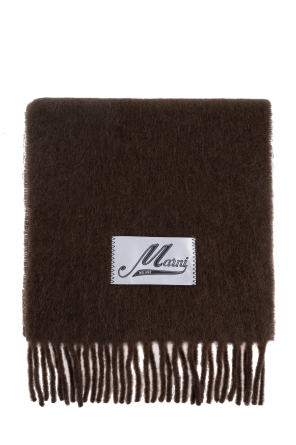 Wool scarf with fringes