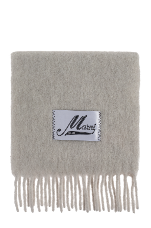 Wełniany szal z frędzlami