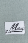 Marni GREEN Scarf with logo patch