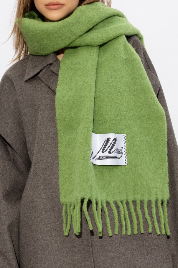 Marni Wool scarf with logo