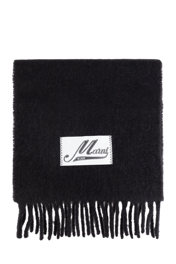 Marni Wool scarf with fringes