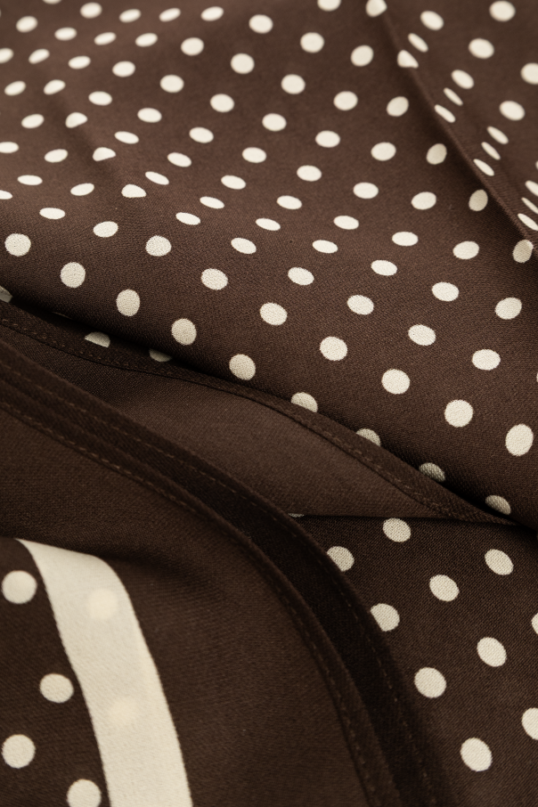 Matteau Silk scarf with polka dot pattern