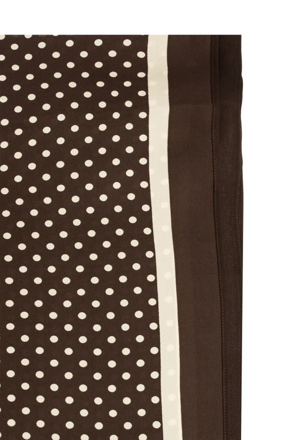 Matteau Silk scarf with polka dot pattern