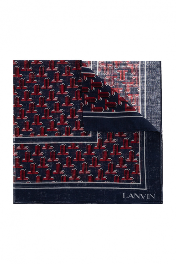 Lanvin Shawl with ‘3D JL’ motif