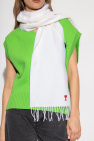 Ami Alexandre Mattiussi cream Wool scarf