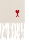 Ami Alexandre Mattiussi cream Wool scarf