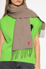 Ami Alexandre Mattiussi BROWN Wool scarf