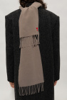 Ami Alexandre Mattiussi BROWN Wool scarf