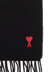 Ami Alexandre Mattiussi Wool scarf with logo