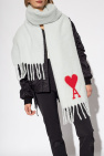 Ami Alexandre Mattiussi GREEN Scarf with logo