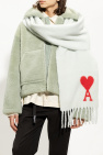 Ami Alexandre Mattiussi GREEN Scarf with logo