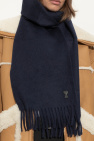 Ami Alexandre Mattiussi NAVY BLUE Wool scarf