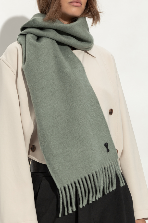 Ami Alexandre Mattiussi Wool scarf