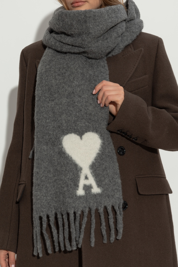 Ami Alexandre Mattiussi Scarf with logo