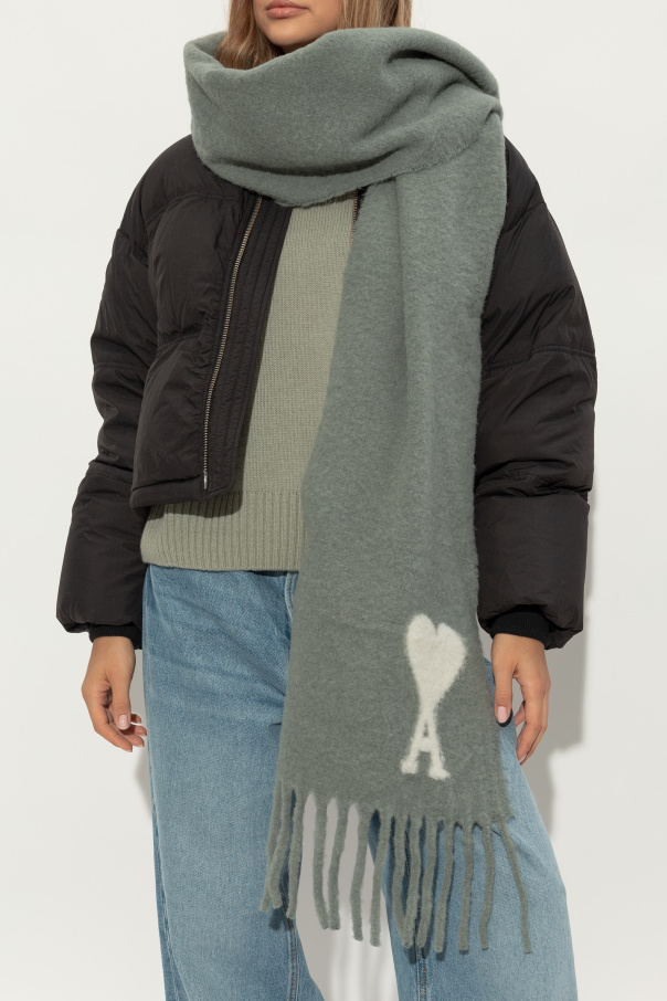 Ami Alexandre Mattiussi Scarf with logo