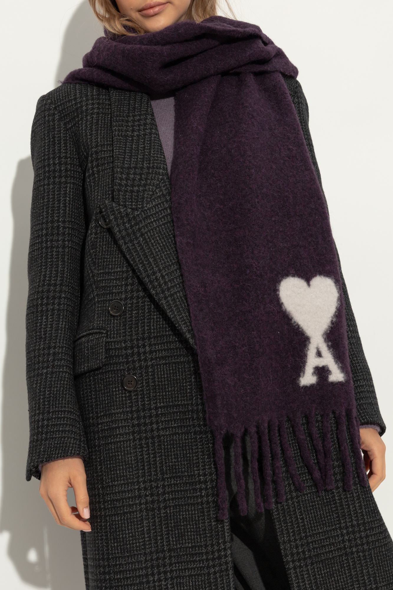 Ami Alexandre Mattiussi Scarf with logo