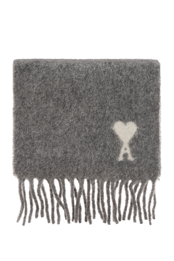 Wool Scarf with Logo od Ami Alexandre Mattiussi